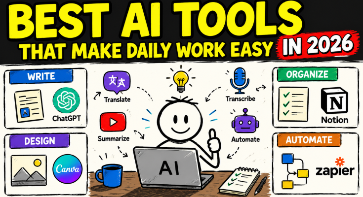 Best AI Tools That Make Daily Work Easy in 2026